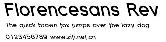 Florencesans Rev.ttf字體轉換器圖片