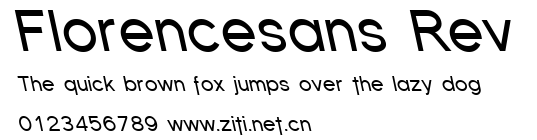 Florencesans Rev.ttf字體轉換器圖片