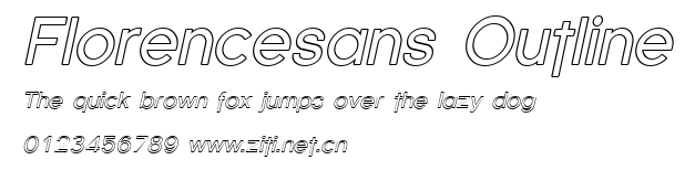 Florencesans Outline.ttf字體轉換器圖片