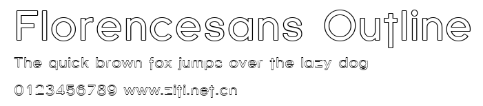 Florencesans Outline.ttf字體轉換器圖片