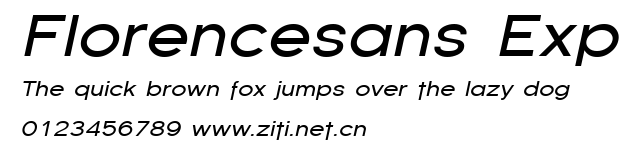 Florencesans Exp.ttf字體轉換器圖片