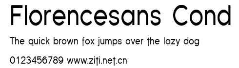 Florencesans Cond.ttf字體轉換器圖片