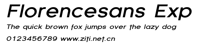 Florencesans Exp.ttf字體轉換器圖片