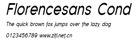 Florencesans Cond.ttf字體轉換器圖片