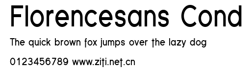 Florencesans Cond.ttf字體轉換器圖片