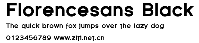 Florencesans Black.ttf字體轉換器圖片