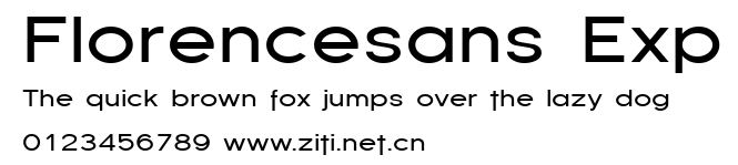 Florencesans Exp.ttf字體轉換器圖片