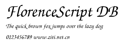 FlorenceScript DB.ttf字體轉換器圖片
