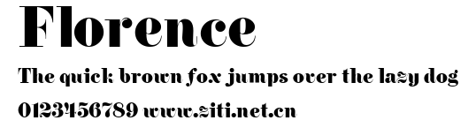 Florence.ttf字體轉換器圖片