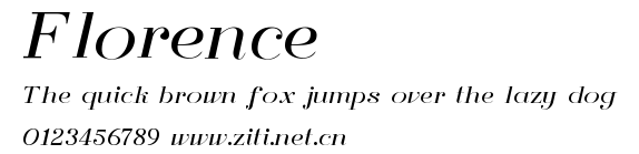 Florence.ttf字體轉換器圖片