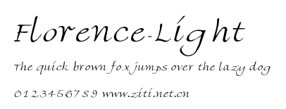 Florence-Light.ttf字體轉換器圖片