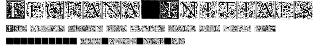 Florana_Initials.ttf字體轉換器圖片