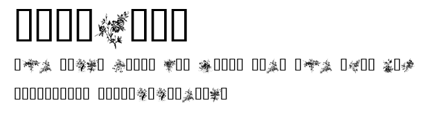 Florals1.ttf字體轉換器圖片