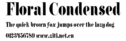 Floral Condensed.ttf字體轉換器圖片
