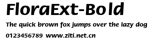 FloraExt-Bold.ttf字體轉換器圖片