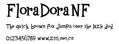 FloraDoraNF.ttf字體轉換器圖片