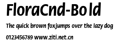 FloraCnd-Bold.ttf字體轉換器圖片