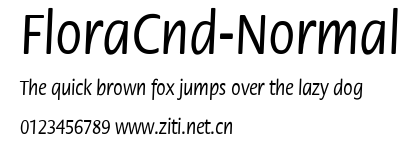 FloraCnd-Normal.ttf字體轉換器圖片