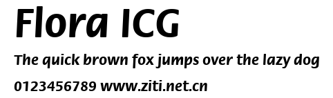 Flora ICG.ttf字體轉換器圖片
