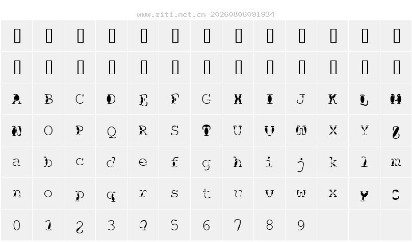 字符映射圖