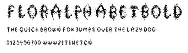 FlorAlphabet-Bold.ttf字體轉換器圖片