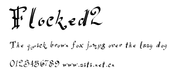Flocked2.ttf字體轉換器圖片