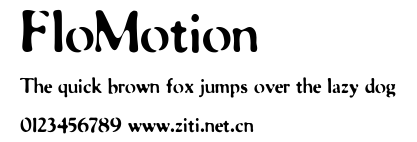 FloMotion.ttf字體轉換器圖片