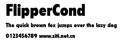 FlipperCond.ttf字體轉換器圖片