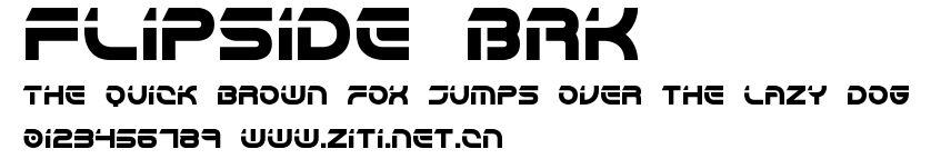Flipside BRK.ttf字體轉換器圖片