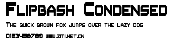 Flipbash Condensed.otf字體轉換器圖片