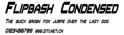 Flipbash Condensed.ttf字體轉換器圖片