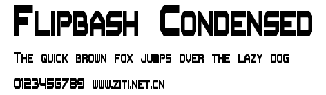 Flipbash Condensed.ttf字體轉換器圖片