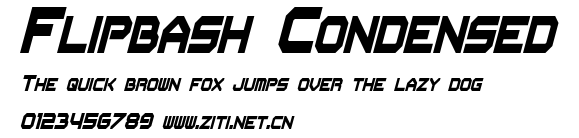 Flipbash Condensed.otf字體轉換器圖片
