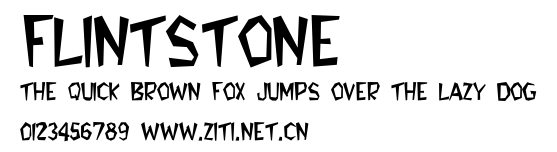 Flintstone.ttf字體轉換器圖片
