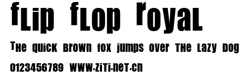 Flip Flop Royal.ttf字體轉換器圖片
