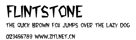 Flintstone.ttf字體轉換器圖片