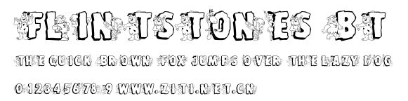 Flintstones BT.ttf字體轉換器圖片