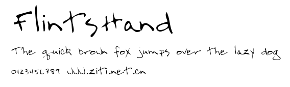 FlintsHand.ttf字體轉換器圖片