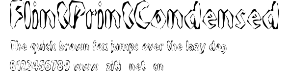 FlintPrintCondensed.ttf字體轉換器圖片