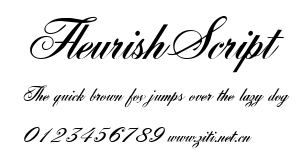 FleurishScript.ttf字體轉換器圖片