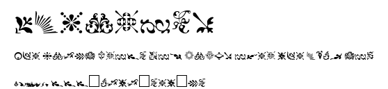 Fleurons.ttf字體轉換器圖片