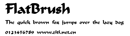 FlatBrush.ttf
