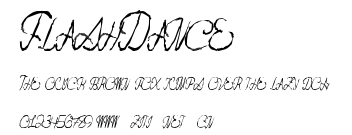 FlashDance.ttf字體轉換器圖片