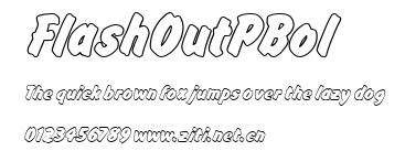 FlashOutPBol.ttf字體轉換器圖片