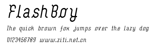 FlashBoy.ttf字體轉換器圖片