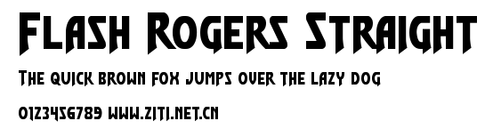 Flash Rogers Straight.ttf字體轉換器圖片