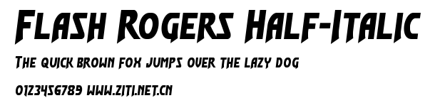 Flash Rogers Half-Italic.ttf字體轉換器圖片