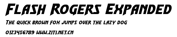 Flash Rogers Expanded.ttf字體轉換器圖片