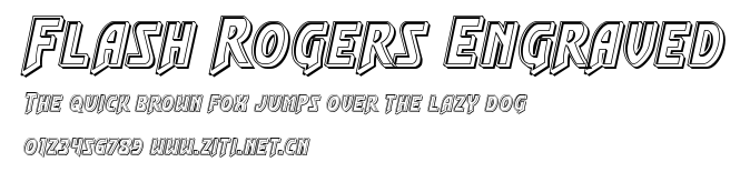 Flash Rogers Engraved.ttf字體轉換器圖片