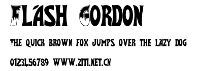 Flash Gordon.ttf字體轉換器圖片